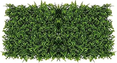 YATAI 2 Pcs Artificial Faux Hedges Panels Artificial Wall Plants Topiary Fern Grass Wholesale Plastic Turf Wall Grass For Home Indoor Outdoor Garden Vila Wall Decoration Artificial Boxwood Panels (2)
