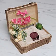 Wooden Storage Box Organizer Antique Wooden Jewelry Box For Jewelry Storage Cosmetic Storage Box (Large)