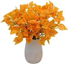 مجموعة YATAI من 3 أوراق برتقالية شجيرة شجيرة نباتات اصطناعية مجموعة أوراق نباتات بلاستيكية بالجملة للمنزل داخلي مزهرية للمائدة قطعة مركزية للزينة (3)