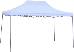 مظلة خيمة منبثقة من YATAI مع 4 أرجل في الهواء الطلق حديقة سرادق مع غطاء مقاوم للماء - خيمة تخييم قابلة للطي - إطار وخيمة سرادق مع عدم وجود جوانب سهلة التجميع (أبيض)