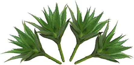 YATAI الاصطناعي وهمية نبات الألوة فيرا الجذعية مصنع الجملة البلاستيك وهمية للمنزل داخلي الجدول زهرية ديكور محور (أخضر ، 4)