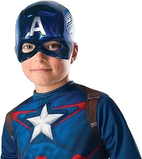 Rubie's Official Marvel Avengers Captain America Deluxe Child's Mask, One Size Costume Accessory