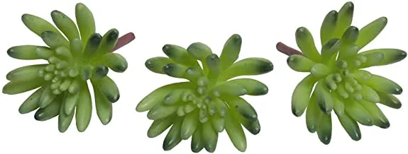 3 قطع من YATAI نباتات سوكولينتا وهمية Echeveria Plantinhas زهور وهمية نباتات صناعية شجيرات للمنازل والمكتب ومشروع الحرف الفنية (أخضر)