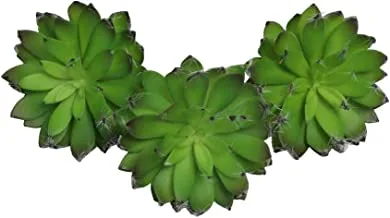 YATAI 3Pcs Artificial Echeveria Elegans Succulent Plants Fake Flowers Artificial Plants Shrubs For Home Office Décor & Art Crafts Project (Green)