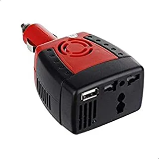 Portable Car Power Inverter USB Charger Cigarette (150W DC 12V to AC 220V)
