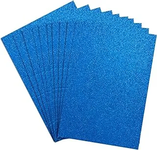 سبرينج بورد 10934 Glitter Card 10 أوراق مقاس A4 أزرق