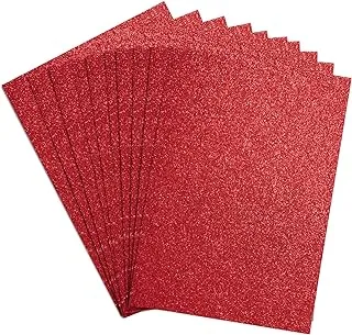 سبرينج بورد 10932 Glitter Card 10 أوراق مقاس A4 أحمر