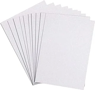 سبرينج بورد 10946 Glitter Card 10 أوراق ، مقاس A4 ، أبيض