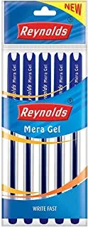 REYNOLDS MERA GEL PEN BLUE SET OF 5 PACK OF 14