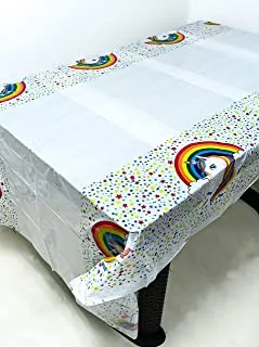 Italo 6900864530313 Disposable Unicorn Table Cloth for Birthday Party, White