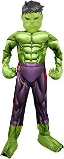 Party Centre Marvel Avengers Hulk Deluxe Costume, 5-6 years