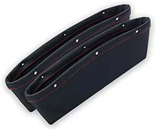 New Catch Catcher Box Caddy Car Seat Slit Pocket Storage Organizer Holder [black]