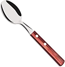 Tramontina Stainless Steel Tea Spoon with Treated Red Polywood Handle