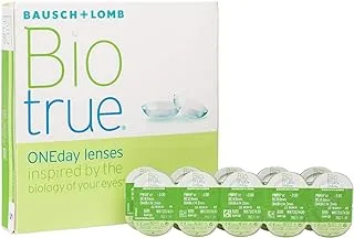 Biotrue ONEday -Daily disposable soft contact lenses, Diopter (-8) - 90 Lens Pack
