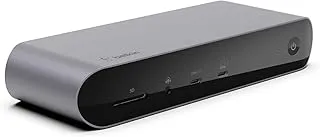 Belkin Thunderbolt 4 Dock Pro ، واحد 8K @ 60Hz ، متوافق مع شاشة 4K المزدوجة ، 2 X Thunderbolt 4 Port ، 2 X Hdmi Port ، 90W Power Delivery Pd ، إدخال / إخراج الصوت ، متوافق مع Macbook Pro ، Xps ، والمزيد