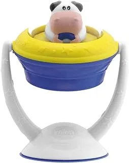 Chicco Spacecow Highchair Rattle Baby Teether Toy [Blue, White and Yellow]