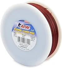 American Fishing Wire Bleeding Leader Blood Red Nylon Coated 1x7 Stainless Steel Leader Wire