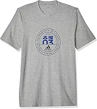 adidas Mens Basics Emblem Graphic T-Shirt