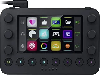 Razer Stream Controller - All-in-One Keypad for Streaming and Content Creating (12 Haptic Switchable Keys, 6 Tacticle Analog Dials, 8 Programmable Buttons)
