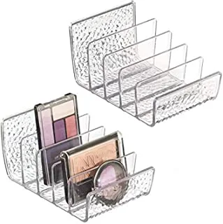 iDesign 55150M2 Rain Cosmetic Vanity Cabinet, Palette Organizer - Set of 2