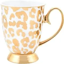 Cristina Re Louis Leopard Gold Mug, 300 ml Capacity