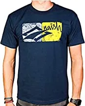 Naish للجنسين Boxes T-Shirt، Navy، Size S.
