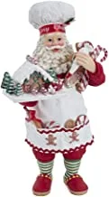 Kurt S. Adler 10.5-Inch Fabriché Gingerbread Chef Santa