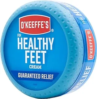 O'Keeffe's Healthy Feet Foot Cream Relieves and Repairs Extremely Dry Cracked Feet Instantly Boosts Moisture Levels, 76g/2.7oz Jar, (Pack of 1)