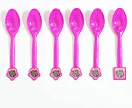 Italo Fancy Party Spoon for Kids Birthday Party, Pink
