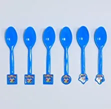 Italo Fancy Party Spoon for Kids Birthday Party, Blue