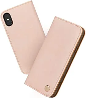 Moshi Overture Premium Case for iPhone X - Protection Against Scratches - Folding video stand case - Wallet Case - Luna Pink