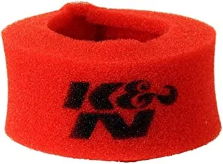 K&N 25-0810 غلاف فوم لمرشح الهواء أحمر