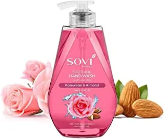 Sovi Soothing Hand Wash 500 ml, Rosewater and Almond