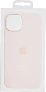 جراب سيليكون لهاتف Apple iPhone 14 مع MagSafe طباشير وردي