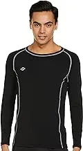 Nivia Compression Tee - Full Sleeve T-shirt for Men (Black, L) | Light Weight | Comfortable | Stylish | Gym and Sports Wear