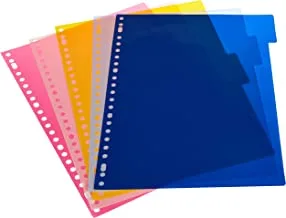 Hema A4 File Dividers 5 Pack, Blue