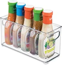 iDesign Cabinet/Kitchen Binz Kitchen Storage Container, Small Plastic Storage Boxes for The Fridge, Freezer or Pantry, Clear