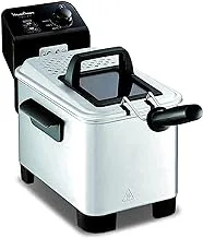 MOULINEX Easy Pro Deep Fryer | Cool Zone Technology |1.2Kg/3L Capacity | Lid with window | Removable basket | Brushed Stainless Steel | 2 Years Warranty | AM333027