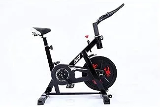 Coolbaby Vertical Indoor Exercise Bike, Silent Cycle With Racing Bike With Adjustable Handlebar And Seat, Aerobic Training Fitness Cardio Bike, Ideal Cardio Trainer, Fitness Bike And Trainer Black