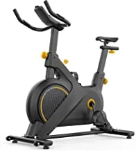 COOLBABY Stationary Exercise Bike Indoor Cycling Bike Cardio Training Cycle with LCD Monitor-DGDC11