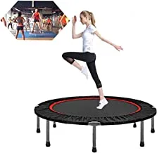 COOLBABY Adult Trampoline Mini Fitness Home Exercise Indoor Trampoline Adult Gym Motion Foldable Trampoline Exercise to Lose Weight Jump Bed 40 inc no handle