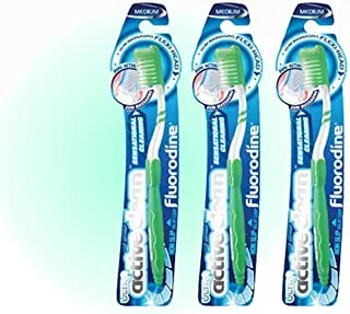 Fluorodine ultra clean flex performance toothbrush, medium