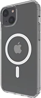 جراب Belkin MagSafe متوافق مع iPhone 14 Plus ، جراب مغناطيسي شفاف لهاتف iPhone 14 Plus مع مغناطيس مدمج ومصد ذو حافة مرتفعة لحماية الكاميرا ، متوافق مع الشحن اللاسلكي MagSafe