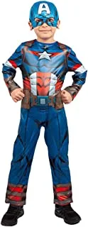 Party Centre Marvel Avengers Captain America Classic Costume, 3-4 Years