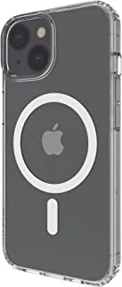 جراب iPhone 14 متوافق مع MagSafe من Belkin ، جراب مغناطيسي شفاف لهاتف iPhone 14 مع مغناطيس مدمج ومصد ذو حافة مرتفعة لحماية الكاميرا ، متوافق مع الشحن اللاسلكي MagSafe