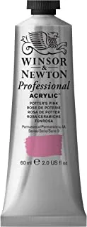 Winsor & Newton Professional Acrylic Color, 60ml (2.0oz) tube, Potters Pink