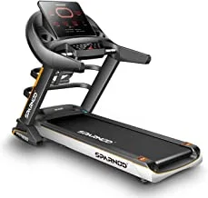 Sparnod Fitness STH-5700 Series 3-Hp Continuous (6-Hp Peak) DC Motorized Automatic Walking and Running Treadmill for Home Use with Auto-Incline