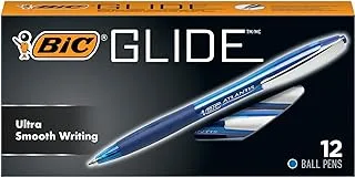 قلم حبر جاف أتلانتس أصلي قابل للسحب من بيك ، نقطة متوسطة (1.0 مم) ، أزرق ، عدد 12 من BIC