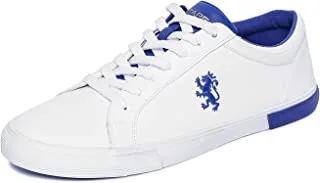 REDTAPE Men White And Indigo Blue Sneakers, 43 EU, RTE2755