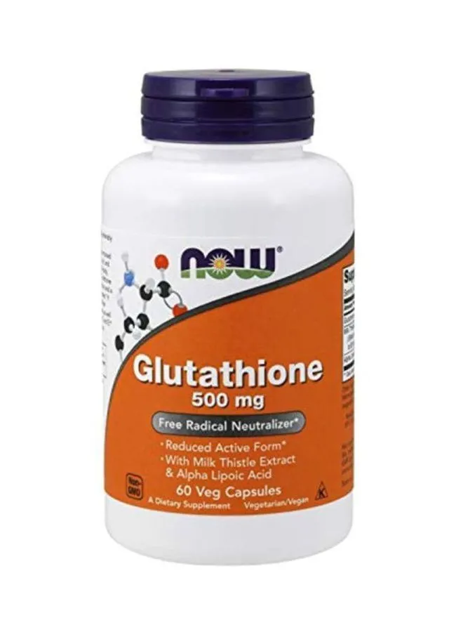 Now Foods Glutathione 500mg 60 Veg Capsules